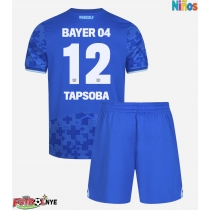 Camiseta Bayer Leverkusen Edmond Tapsoba #12 Tercera Equipación para niños 2025-26 manga corta (+ pantalones cortos)